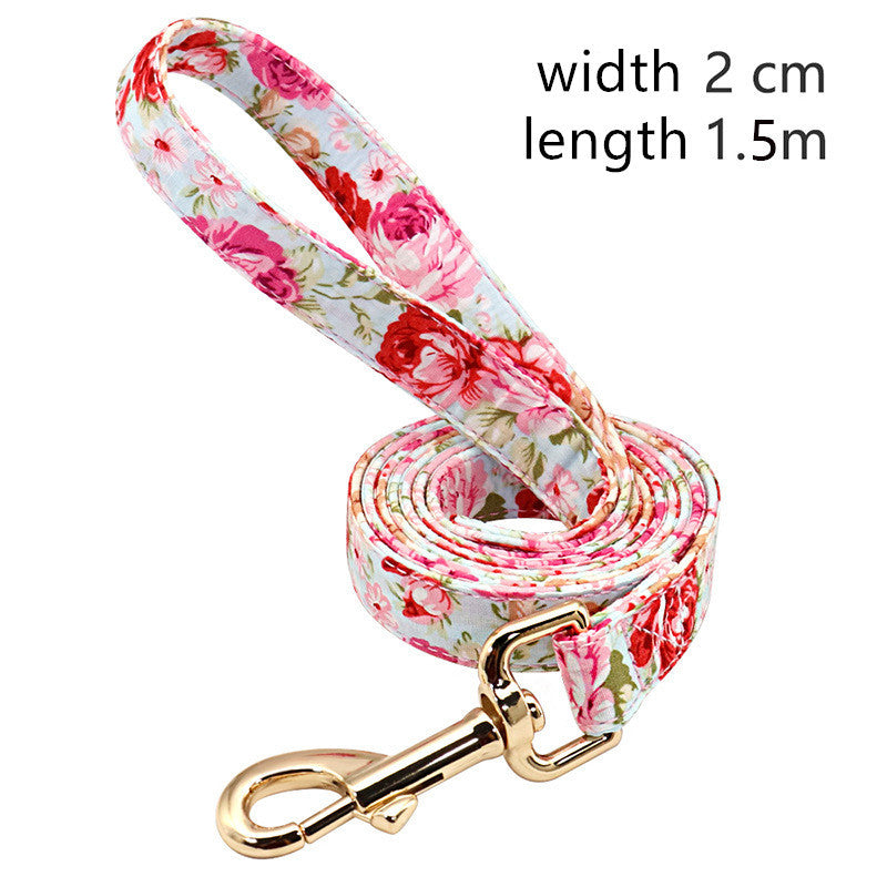 Nylon Dog Leash: Have a Floral Walk