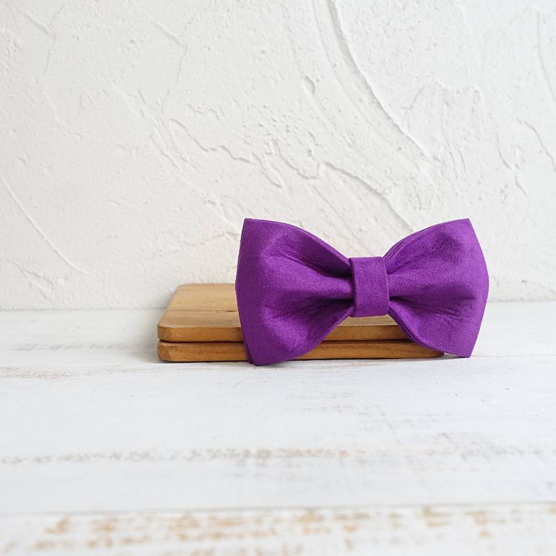 Purple Bow-Tie Traction Collar: Regal