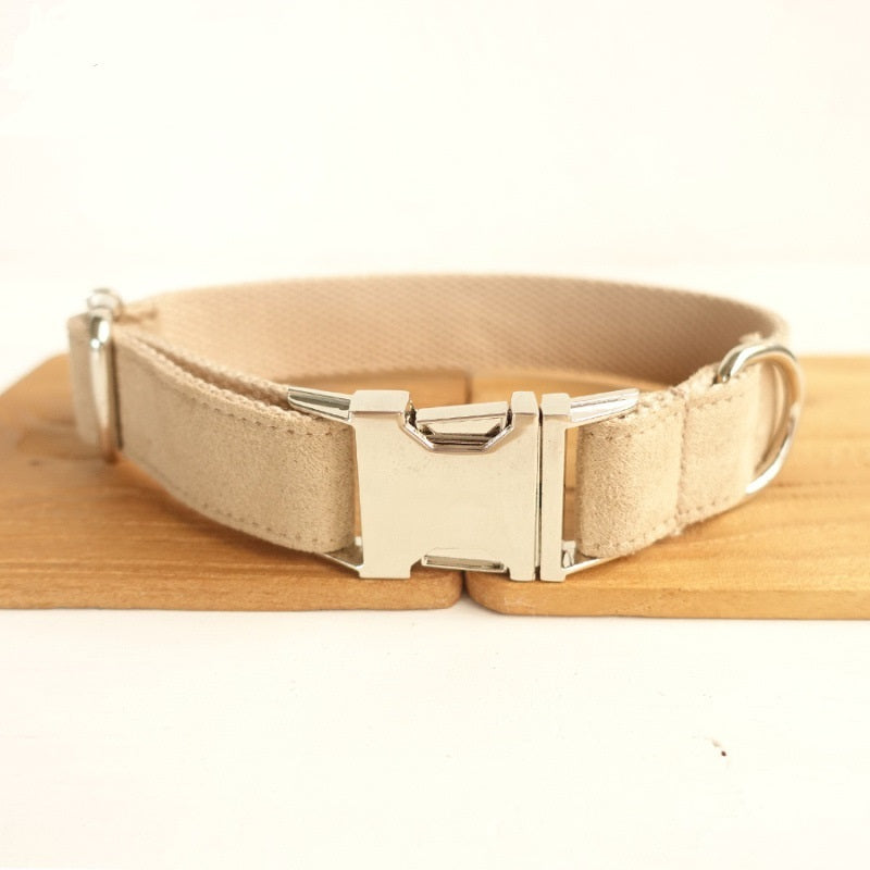 Nude Bow-Tie Traction Collar: Stylish