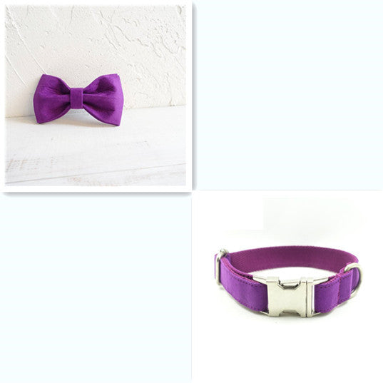 Purple Bow-Tie Traction Collar: Regal