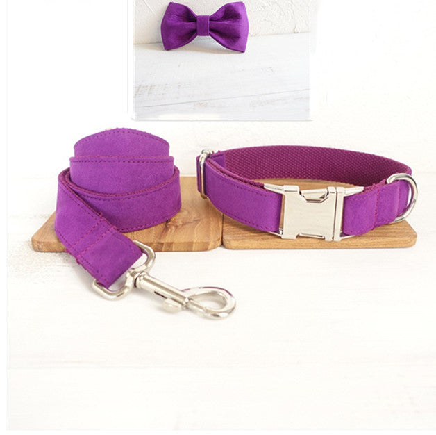 Purple Bow-Tie Traction Collar: Regal