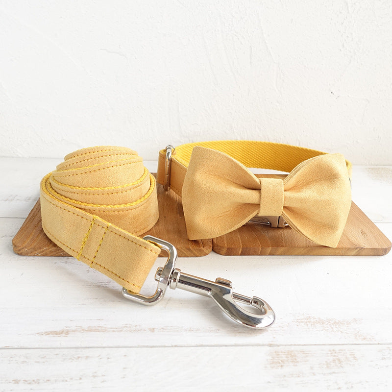 Yellow Bow-Tie Traction Collar: Joyous