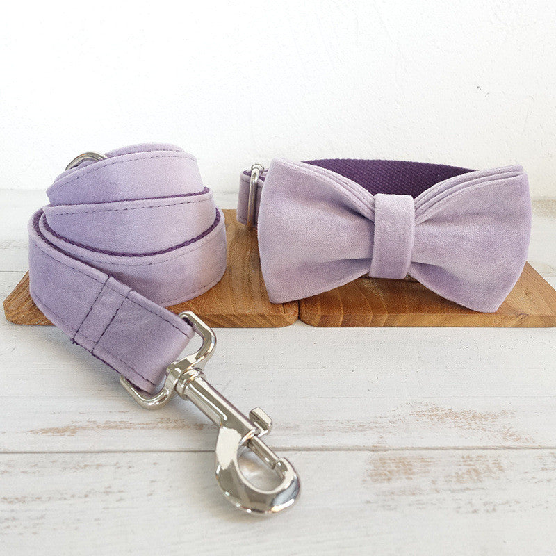 Light Purple Bow-Tie Traction Collar: Classy