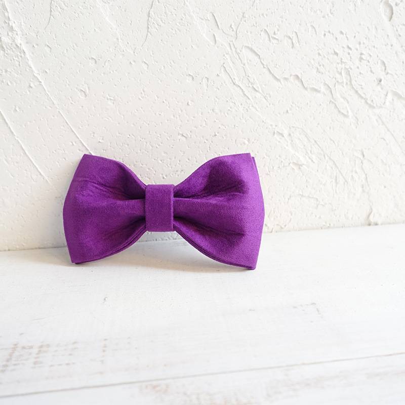 Purple Bow-Tie Traction Collar: Regal