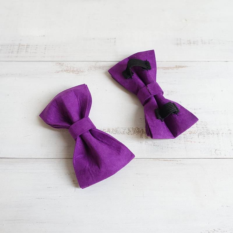 Purple Bow-Tie Traction Collar: Regal