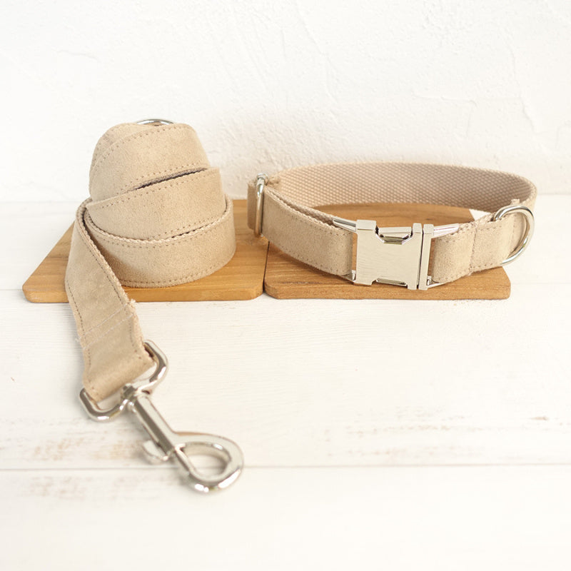 Nude Bow-Tie Traction Collar: Stylish