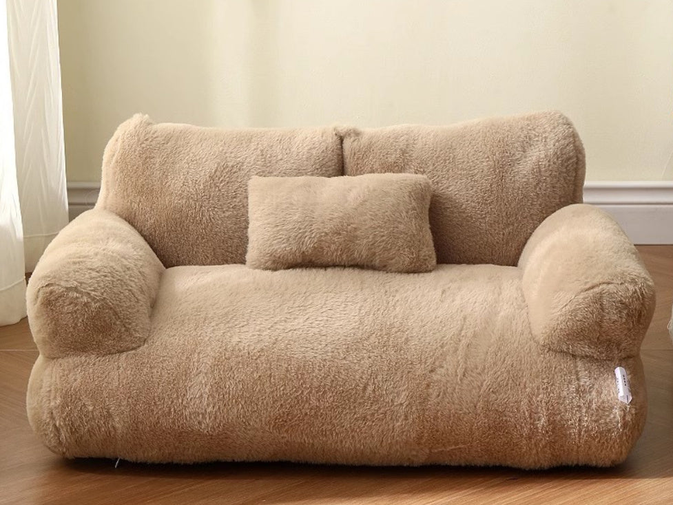 Luxury Cat Sofa: Warm Plush Nest