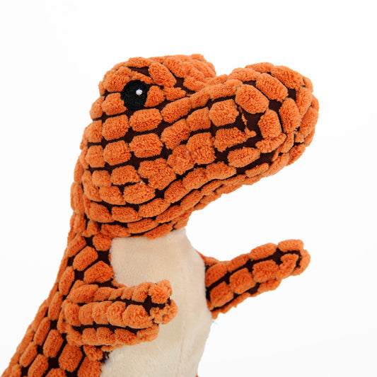 Purrfect & Paw-some Dino Squeaker: Interactive Plush Chew Toy for Dogs