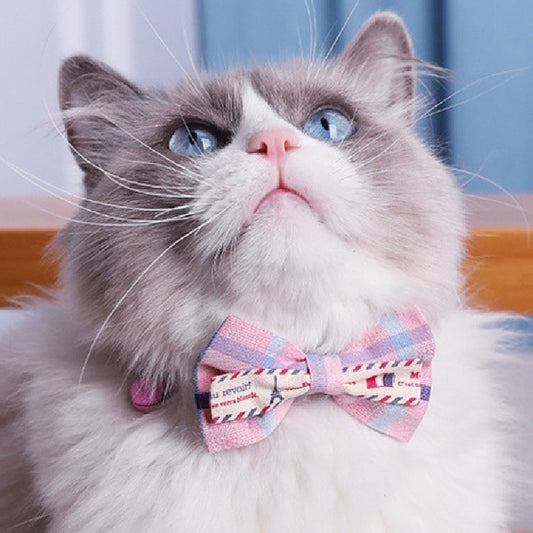 Bow Tie Cat Collar Decoration: Stylish Feline Accessory