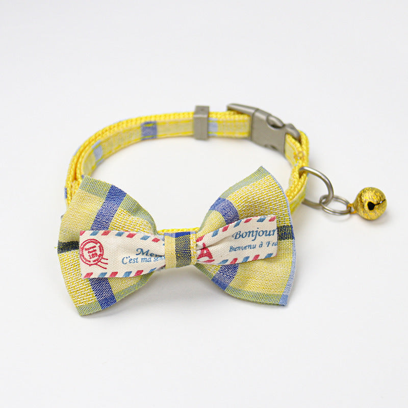 Bow Tie Cat Collar Decoration: Stylish Feline Accessory