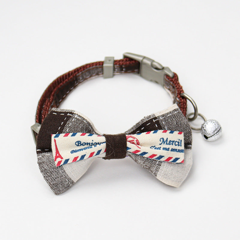 Bow Tie Cat Collar Decoration: Stylish Feline Accessory